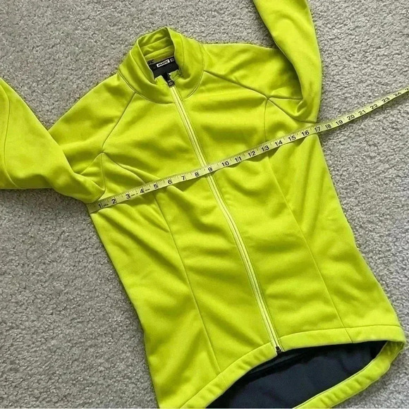 Mavic Women Biking Cycling Jacket Size Medium Yellow Full Zip Made In France - Picture 8 of 16